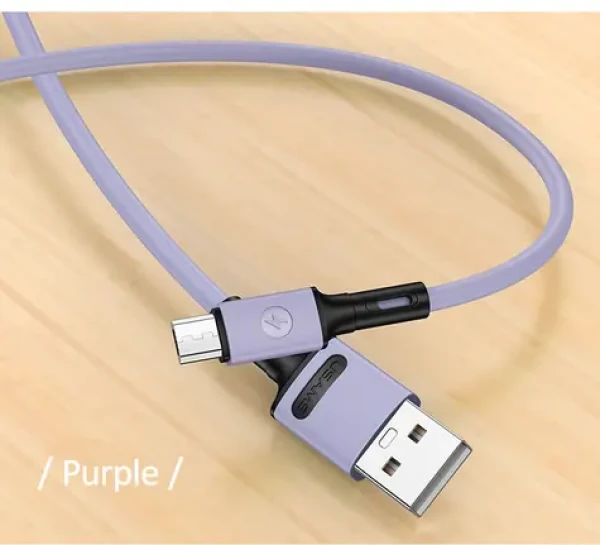 USAMS SJ435 U52 Datový a Nabíjecí Kabel MicroUSB 1m fialová (6958444989037)