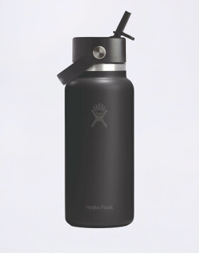 Hydro Flask Wide Mouth with Flex Straw Cap (946 ml) Black