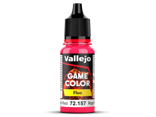 Vallejo 72157 Fluorescent Red 18 ml