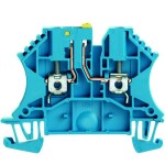 Weidmüller 8731640000 zkušební oddělovací řadová svorka šroubovací modrá 100 ks