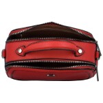 Stylová dámská koženková crossbody kabelka Katin, červená