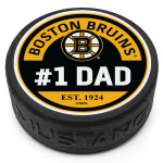 Mustang Puk Boston Bruins NHL #1 Dad Textured puck