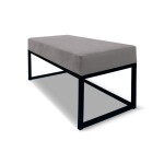 FRONTI Lavička EMLI 80x38 v loftovém stylu - šedá - ITAKA 51