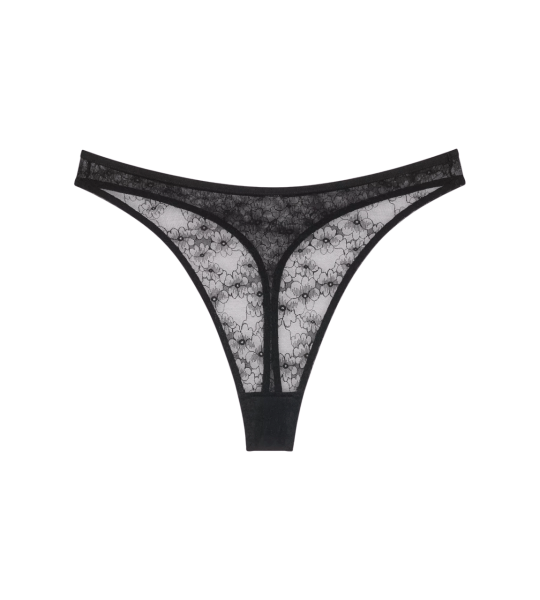 Dámská tanga Bright Spotlight High Leg string - Triumph černá (0004) 0036