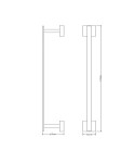 OMNIRES - LIFT držák ručníků, 60 cm chrom /CR/ 8124CR