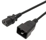 PremiumCord Kabel síťový propojovací 230V 10A 5m / konektory IEC 320 C13 - IEC 320 C20 (8592220019419)