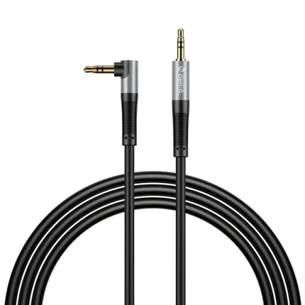 Orico AXW černá / Audio kabel / Propojovací / Jack 3,5mm / lomený / 2 m