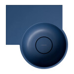 OMNIRES - OVO M+ umyvadlo na desku/závěsné - levé, 33 x 34 cm, midnight blue mat; OVO335UWLMB