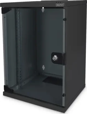 Digitus DN-10-SET-2-B černá / Nástěnná síťová skříň / 10" / 9U / 312x300 mm / IP20 (DN-10-SET-2-B)