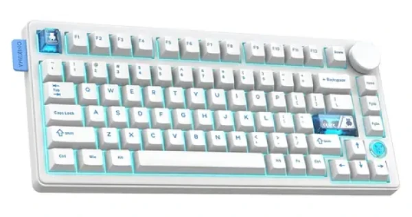 ONIKUMA MT706 bílá / Herní klávesnice / mechanická / 2,4 GHz / Bluetooth / RGB (MT706 white)