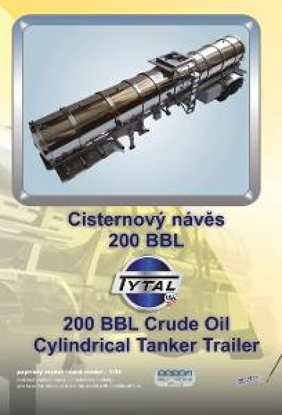 Papírový model - Cisternový návěs Tytal 200BBL - 1:32