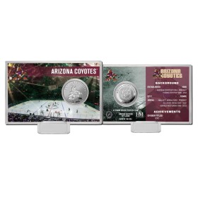 Highland Mint Sběratelská Pamětní mince Arizona Coyotes NHL Team History Silver Coin Card Limited Edition od 5000