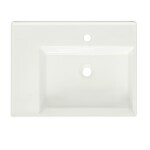 Umyvadlo SAT Cube Way 60x46 cm otvor pro baterii uprostřed SATCW6046L SATCW6046L