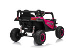 Mamido Elektrické autíčko Buggy Madman růžové | UTV-MX 4x4 | EVA kola | 12V 10Ah | EKO kůže