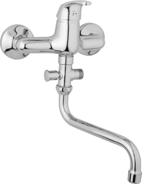 JB Sanitary Nástěnná umyvadlová a sprchová baterie SLIM, rozteč 150 mm, bez příslušenství, trubkové ramínko 200mm A10 36 30