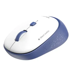 Meetion R571 bílo-modrá / Myš / Bezdrátová 2.4 GHz / 1600 DPI / 4 tlačítka (R571)