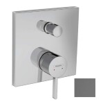 HANSGROHE - Finoris Baterie pod omítku, pro 2 spotřebiče, kartáčovaný černý chrom 76415340