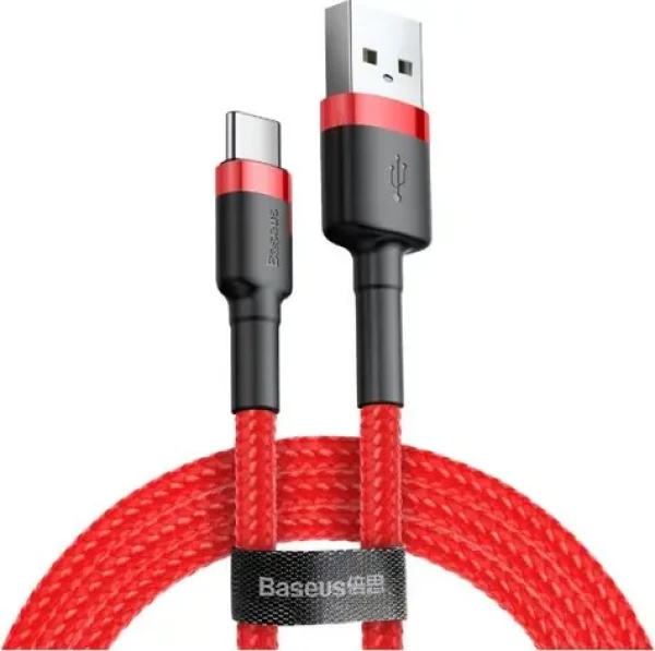 Baseus CATKLF-A09 Kabel USB-A (M) - USB-C (M) 0.5 m červená (CATKLF-A09)