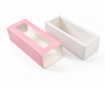 Cake star Krabička na makronky růžová 20,8x7,4x5,6 cm (na 6 kusů)