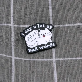 Pinarna.cz Bílá kočka - I say a lot of bad words / Říkám spoustu sprostých slov