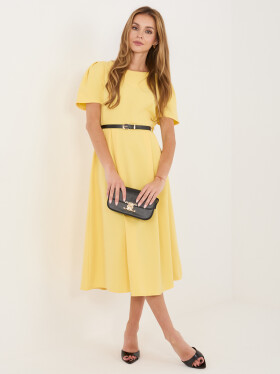 Dámské šaty MI SK A2328.91 žluté - New Collection one size