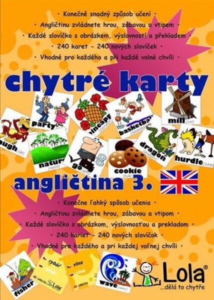 Chytré karty Angličtina slovíčka