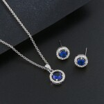 Souprava šperků Swarovski Elements Isabelle, Modrá 40 cm + 5 cm (prodloužení)
