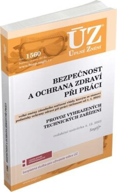 ÚZ 1560 Bezpečnost ochrana zdraví