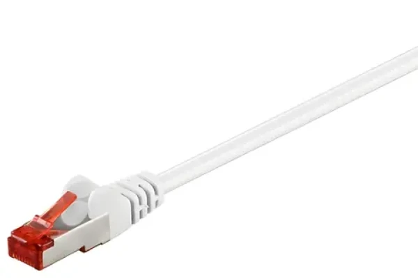 Goobay CAT6 bílá / Síťový kabel / S/FTP / RJ-45 / 15 m (93504)