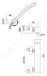 PAFFONI - Level Sprchová baterie s příslušenstvím, nerez LEA168DST