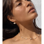 ELENYS Pure Pearl – pozlacený náhrdelník 18K žluté zlato Délka: 45+5 cm / max. 50 cm