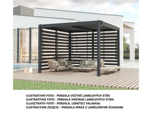Lanit Plast hliníková bioklimatická pergola Basic 3 x 3 m LG4292