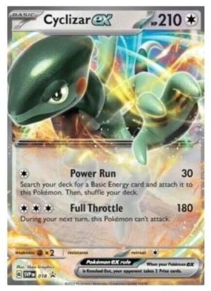 Pokémon karta Cyclizar ex + Rotom