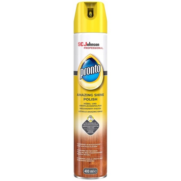 Pronto Amazing Shine Polish sprej proti prachu, leštěnka na dřevo 400 ml