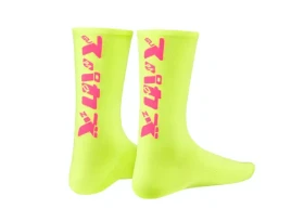 Supacaz Katakana ponožky Neon Yellow/Neon Pink vel.