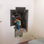 Samolepka Minecraft Velikost: 79 x 44 cm