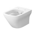CERSANIT - Sada B573: závěsné WC HF LARGA čtverec CLEAN ON TS SLIM WRAP DUR SC EO bílá mat BOX S701-609