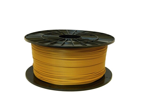 Plasty Mladeč tisková struna filament 1.75 PLA zlatá 1 kg (F175PLA_GO)