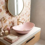 REA - Umyvadlo na desku ROYAL Powder Pink Matt 61x35 REA-U6374