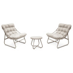 Zahradní set 1+2, kov, krémová, AZS-L1210 CRM