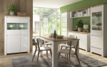ARTEN (NANO Systems s.r.o.) Nízká vitrína VIGO-2D2W (Bílý lesk) NIZKA-VITRINA-VIGO-2D2W