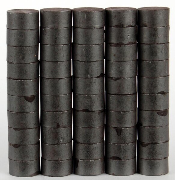 Magnety kulaté 10mm/50ks - šedé