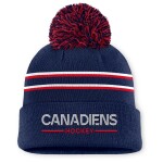 Fanatics Dámská zimní čepice Montreal Canadiens NHL Authentic Pro W/Cap Cuffed Pom Beanie