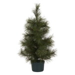 House Doctor Vánoční LED stromeček Pinus 60 cm, zelená barva, kov