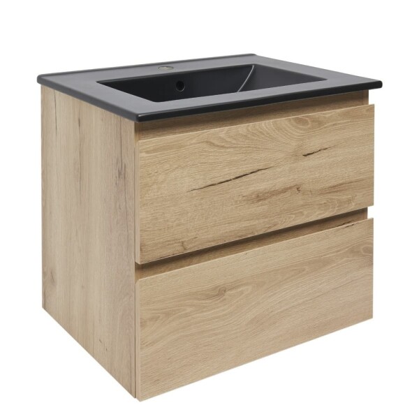 Koupelnová skříňka 2 zásuvková s umyvadlem SAT B-Way 59x50x45 cm dub mat BWAY260OAKU4B BWAY260OAKU4B