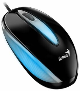 Genius DX-Mini Optická drátová myš s podsvícením RGB černá / 1000 dpi/ USB (31010025404)