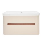 Koupelnová skříňka s umyvadlem SAT Fusion 97,5x53x45 cm pískově béžová mat SATFUSION2100BEU SATFUSION2100BEU