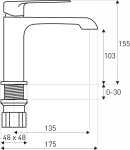 KERRA - Baterie umyvadlová Maroko MA 41 Gold (zlatá) 5907548116369