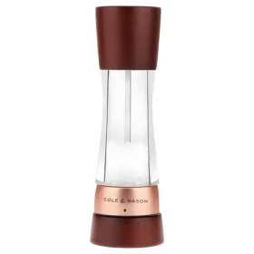 ColeMason Derwent Chestnut Rose Gold / Mlýnek na sůl / 19 cm / buk a nerez / nastavitelné mletí, 3 stupně (H332295)