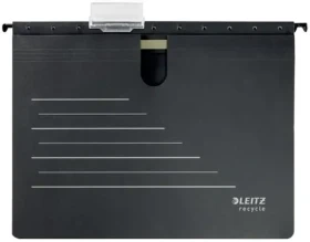 Leitz Alpha RECYCLE A4 Ekologické závěsné desky s rychlovazačem černá (19200095)